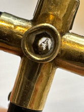 Load image into Gallery viewer, c. 1860 Onyx & 9ct Stanhope Cross Pendant