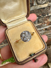 Load image into Gallery viewer, c. 1910 Diamond and 18ct Quatrefoil Ring