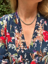 Load image into Gallery viewer, c. 1880 Silver Rope Chain with Enormous Locket