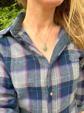 Load image into Gallery viewer, c. 1890 Turquoise Heart Pendant & Chain