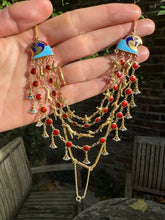 Load image into Gallery viewer, c. 1925 18ct and Enamel Egyptian Revival Collar Necklace