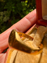 Load image into Gallery viewer, 22ct “A” Signet Ring Dated to 1887