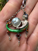 Load image into Gallery viewer, c. 1880 Austro Hungarian Mermaid Pendant and Chain