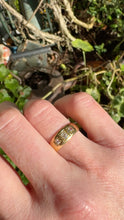 Load image into Gallery viewer, 18ct 3 Stone Old Mine Cut Diamond Ring Dated 1885