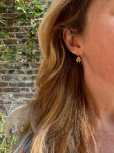 Load image into Gallery viewer, c. 1930 9ct and Paste Horseshoe Earrings