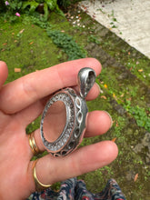 Load image into Gallery viewer, c. 1880 Silver Rope Chain with Enormous Locket