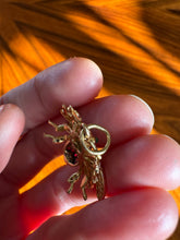 Load image into Gallery viewer, Vintage 18ct, Diamond, Ruby and Emerald Bee Pendant