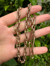 Load image into Gallery viewer, c. 1890 9ct Solid Mariner Link Chain