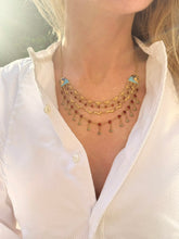 Load image into Gallery viewer, c. 1925 18ct and Enamel Egyptian Revival Collar Necklace