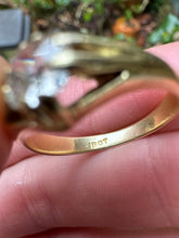 Load image into Gallery viewer, c. 1910 18ct and Old Mine Cushion Cut Solitaire
