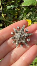 Load image into Gallery viewer, c. 1880 Diamond Starburst Pin & Pendant