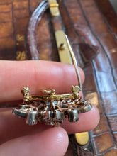 Load image into Gallery viewer, c. 1890 Demantoid Garnet and Diamond Briar Rose Pendant or Brooch