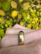 Load image into Gallery viewer, c. 1890 18ct Sapphire and Old Mine Cut Diamond Gypsy Ring