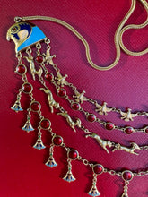 Load image into Gallery viewer, c. 1925 18ct and Enamel Egyptian Revival Collar Necklace