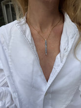 Load image into Gallery viewer, Art Deco Spiky Sapphire and Diamond Pendant