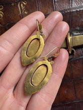 Load image into Gallery viewer, c. 1870 18ct Gold and Old Cut Diamond Etruscan Revival Earrings