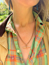 Load image into Gallery viewer, c. 1900 Extra Long Antique Graduated Curb Chain