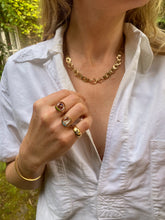 Load image into Gallery viewer, c. 1920 Reverse Intaglio Polo Player Equestrian Ring