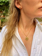 Load image into Gallery viewer, Antique 15ct Gold, Pearl & Turquoise Earrings