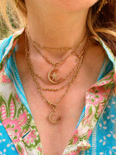 Load image into Gallery viewer, Small Victorian 15 ct & Pearl Crescent Pendant