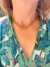 Load image into Gallery viewer, Antique 9ct Roller Ball Curb Link Chain