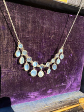 Load image into Gallery viewer, c. 1910 Silver Moonstone Cabochon Necklace