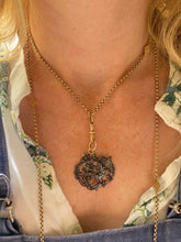 Load image into Gallery viewer, Victorian Silver Cherub Pendant with 9ct Fittings