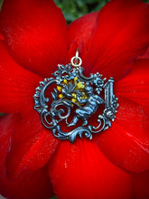 Load image into Gallery viewer, Victorian Silver Cherub Pendant with 9ct Fittings