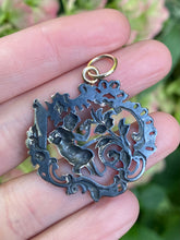 Load image into Gallery viewer, Victorian Silver Cherub Pendant with 9ct Fittings