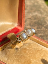Load image into Gallery viewer, c.1852 Pearl Mourning Band with Detailed Inscriptions
