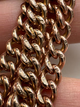 Load image into Gallery viewer, c. 1900 Extra Long Antique Graduated Curb Chain