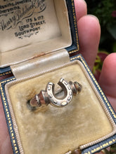 Load image into Gallery viewer, c. 1915 Silver Horseshoe Ring