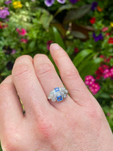 Load image into Gallery viewer, C. 1920 Sapphire & Diamond Ring Set in 18ct & Platinum
