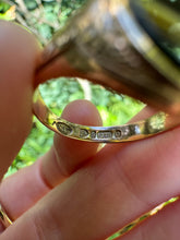 Load image into Gallery viewer, Banded Agate Signet Ring Dated to 1897