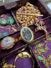 Load image into Gallery viewer, c. 1910 Bloodstone Intaglio Signet Ring