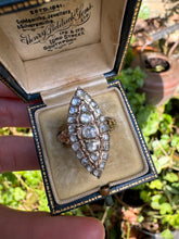 Load image into Gallery viewer, c. 1910 Rose Cut Navette Ring