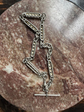 Load image into Gallery viewer, Silver Fancy Corkscrew Single Albert Chain Necklace Dated to 1892