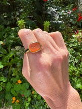 Load image into Gallery viewer, 9ct and Carnelian Intaglio Love Bird Signet Ring