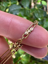 Load image into Gallery viewer, C. 1900 Lovers Knot and Trombone Link Fine Chain