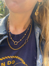 Load image into Gallery viewer, Antique 15 Ct Double Link Chain with Large Shepherd’s Hook