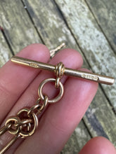 Load image into Gallery viewer, Dated 1917 9ct Fetter Link Chain and Extender