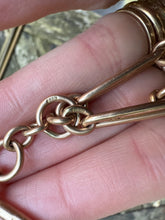 Load image into Gallery viewer, Dated 1917 9ct Fetter Link Chain and Extender