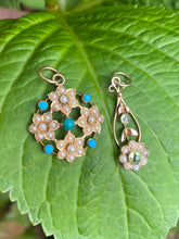 Load image into Gallery viewer, c. 1900 15 ct, Pearl & Turquoise Pendant