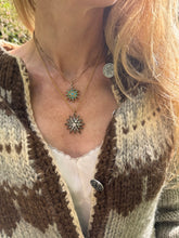 Load image into Gallery viewer, c. 1890 Paste and Silver Starburst Pendant