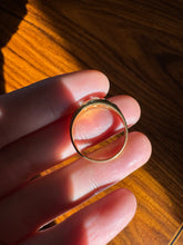 Load image into Gallery viewer, c. 1895 18ct Gold 3 Stone Old Mine Cut Gypsy Ring 