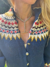 Load image into Gallery viewer, Silver Rollerball Curb Link Chain Dated to 1899