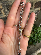 Load image into Gallery viewer, c. 1912 Silver Fetter Link Chain with Extender
