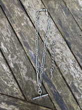 Load image into Gallery viewer, c. 1912 Silver Fetter Link Chain with Extender