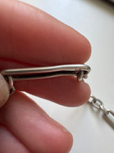 Load image into Gallery viewer, c. 1912 Silver Fetter Link Chain with Extender
