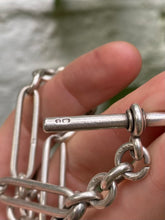 Load image into Gallery viewer, Perfect Antique Silver Trombone Chain